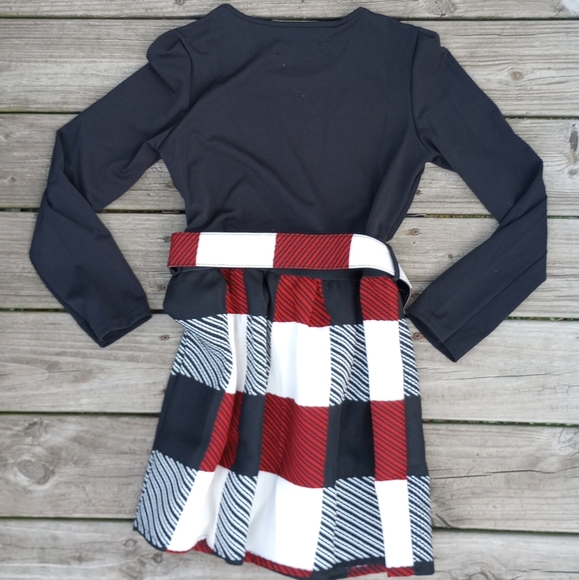 🌷Gifting🌷 Size Large Juniors Sans Souci Plaid Belted Dress - Picture 12 of 12
